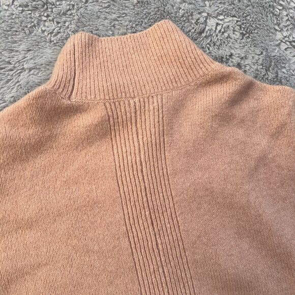 Reiss Women’s Sam Roll Neck Jumper Sweater Large Pink Nude Peach Wool Blend - Picture 9 of 10